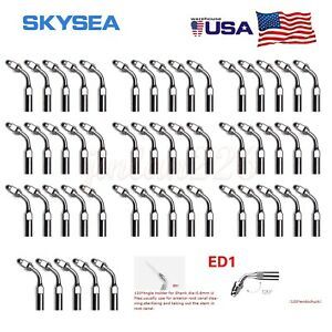 50PCS Dental Ultrasonic Piezo Endo Scaler Tips Fit DTE SATELEC Handpiece ED1 Jm