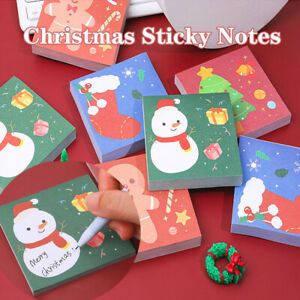 Supplies Cute Memo Pad Message Notepad Stocking Memo Christmas Sticky Notes