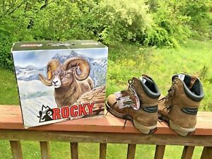 ROCKEY AZTEC CRAZYHORSE 8” LACE UP MEN&#039;S BOOT STEEL TOE NEW IN THE BOX