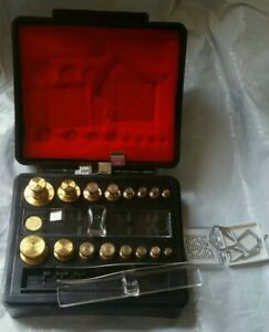 Vintage TROEMER Calibration Analytical Weight Set in Hard Case