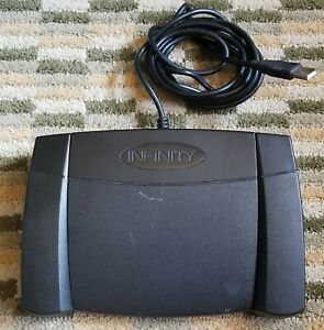 INFINITY IN-USB-2 USB Digital Foot Control USB Transcription Foot Pedal [V. 14]