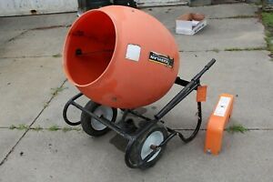 Kushlan Products Model 600 Wheelbarrow Concrete Mixer with New Universal Stand