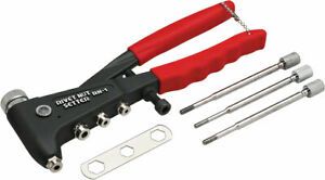 Marson Rivet-Nut RN-1 setter includes Mandrels 8-32 10-24 10-32 Nose pices #8