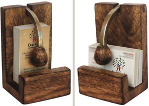 Wood Business Visiting Card Holder | Professional Business Card Stand for Office