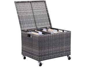 BIRDROCK HOME Rolling File Box - Storage Cabinet with Wheels - File Organizers