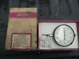 Vintage Lufkin 3 1/2 inch Dial Indicator 4-B25-125 NOS