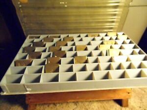 Hermes Brass Large Block Double Line 7/8&#034; Letters on 1&#034; Block (not all letters)