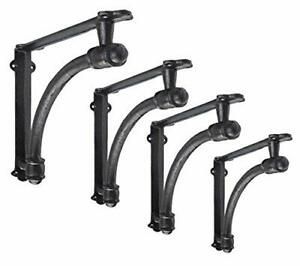 4 Pack Heavy Duty and Thick Small 5.5x1.2x5.5inch Half Round Wall Shelf Brack...