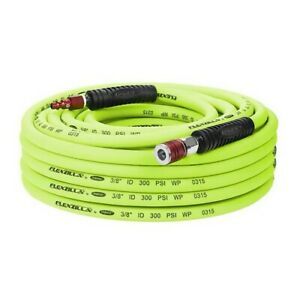 Flexzilla HFZ3850YW2D 3/8in x 50ft w/ Color Connex Coupler Air Hose
