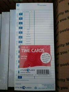 Pyramid 35100-10 Time Cards 9 FULL PACK