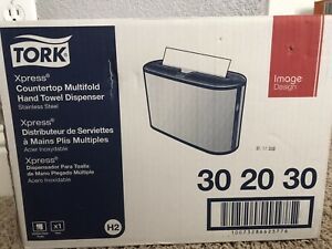 Tork Image Design Xpress Countertop Multifold Hand Towel Dispenser H2/H23 Steel