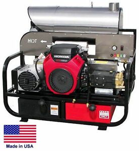 PRESSURE WASHER Hot Water - Skid Mounted - 8 GPM  3000 PSI - 22 Hp Honda 115V