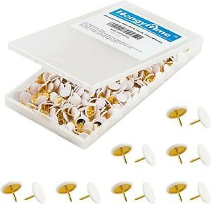 HongyiTime 400 PCS White Push Pins,White Thumb Tacks, Wall Tacks, Tacks, Push...