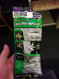 TOGGLER ALLIGATOR AF6 Flanged Anchor with Screws, Polypropylene, Made in US, ...