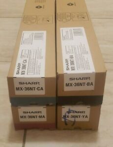 OEM Sharp MX-36NT CA/MA/YA/BA Full Toner Set - Brand New