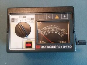  AVO Megger 210170 Hand Crank Insulation &amp; Continuity Tester 1000 Volt