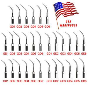10PC Dental Ultrasonic Piezo Scaler Tips Inserts Fit DTE SATELEC Scaling USA