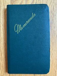 Vintage Federal Supply Service Memoranda Hardback Notebook 3-5/8&#034;x5-7/8&#034; Unused