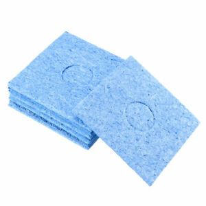 Soldering Sponge 56x56x2mm for Iron Tips Cleaner, Square Blue 10pcs