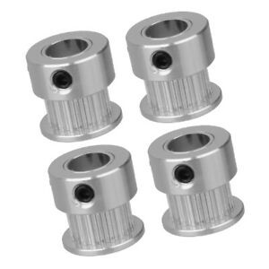 4 Pieces 20T 8mm Bore 2mm Pitch Stainless steel Timing Belt Pulley 2GT