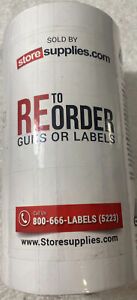 Avery Dennison Monarch 1100 Series Price Senso White Labels / 8 Rolls
