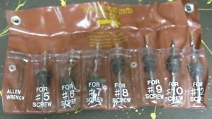 Woodworker&#039;s Supply 7 pc. complete set of tapered drill bits for wood screws