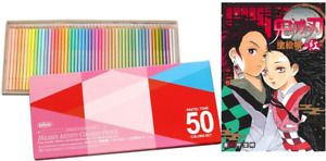 Pastel Tones 50 Color Holbein Artist Pencils 20936 Paper Box &amp; Demon Slayer BEN