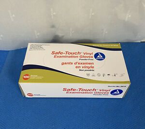 Dynarex 2614 Safe-Touch Vinyl Exam Gloves, X-Large - 100 per box