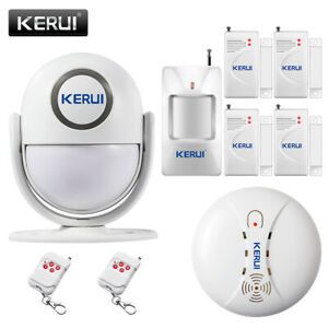 KERUI Home Burglar Security Alarm System 120dB Loud Strobe Siren Door Sensor