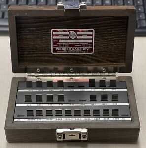 Starrett/Webber Near Complete Steel Precision Gage Block Set — 0.01”-0.09”(Gr.2)