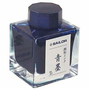 SAILOR Pen fountain pen pigment bottle ink 50ml Aosumi 13-2002-242