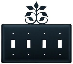 Leaf Fan Quadruple Switch Cover