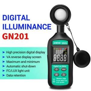 Digital Light Luxmeter 200K Photometer UV Radio Handheld Illumino LCD HD Tools