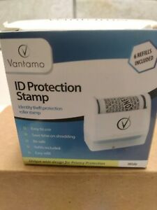 Identity Protection Roller Stamps Wide Kit, Including 6-Pack Refills - Designed