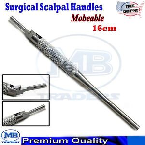 Dental Surgical Blades Scalpel Knife Handle Veterinary Medical Moveable Head Lab