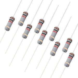 100pcs 1W 1K Ohm Carbon Film Resistor 5% Tolerance 4 Color Bands