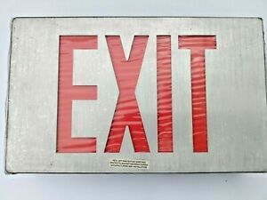 Emergency RED LED cast Exit sign CX series DIE CAST ALUMINUM Chloride systems