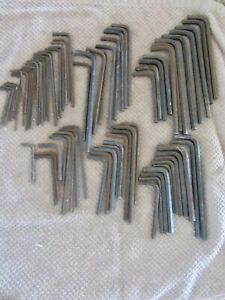 OLD Vintage Large Lot of 77 Hex Allen Wrenches Angled Approx 3 pounds