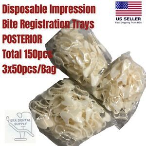 150pcs POSTERIOR Small Half, Dental Disposable Bite Registration Trays