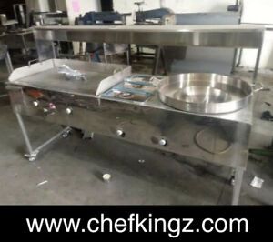 Flat Grill 36x20, 3 Trays, Cazo