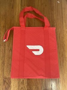 New DoorDash Food Delivery Insulated Tote Bag W/ Zipper NEVER USED