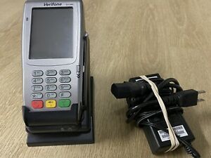 Verifone vx 680 Merchant Service Terminal Wireless,  Charging Stand, power cord.