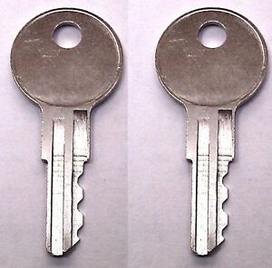 2 Keys Cut to Key Code 005 for GI Computer Cabinet