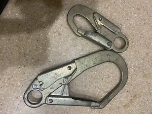 Arborist Forged Steel Snap Hooks, Rescue &amp; Mountain, Rope Bridge PREOWNED USA