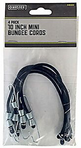 MM33 4-Pack 10-Inch Mini Bungee Cords - Quantity 1