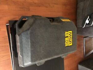 MSA air mask, tank supplied air respirator mask