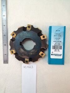 1 USED INGERSOLL 36W5B0404-02 FACEMILL W/ 12 LNE 323-02. 30 DEGREE USA MADE K423