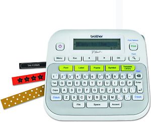 Brother P touch PTD210 Easy-to-Use Label Maker OneTouch Keys Multiple Font White