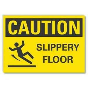 LYLE LCU3-0140-RD_14x10 Caution Sign,Self-Adhesive Vinyl,10 in H