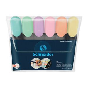 SCHNEIDER 115097 PASTEL JOB HIGHLIGHTER SET 6PK